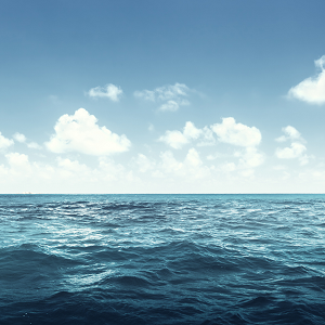 Eau océan mer bleue sérénité et confiance